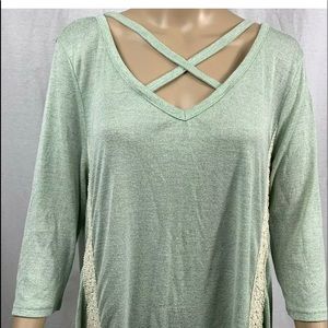 Umgee blouse size large green casual







I
